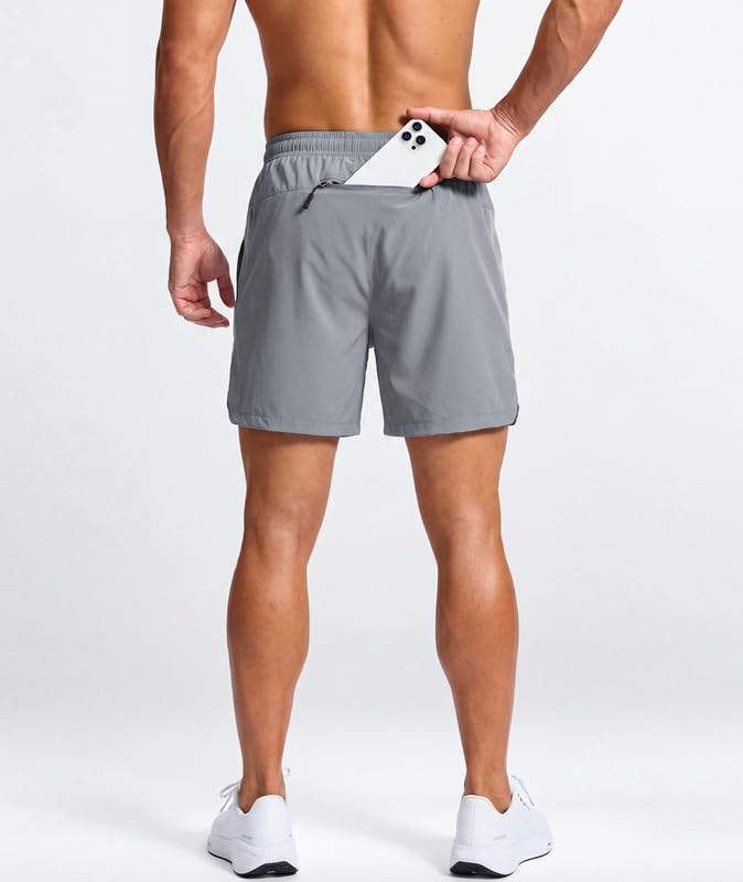 Elainone Kurze Hosen Herren Sporthose Shorts Herren Sommer mit Taschen Stretch Sport Shorts für Basketball Gym