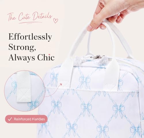 Image of LOVELYWIND Lunch Box for Women Cute Lunch Bags for Women Lunch Tote Bags Reusable Insulated Lunch Box Large Capacity Reusable Insulated Cooler for Work or Travel Gifts or Beach
