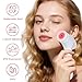 Facial Cleansing Brush, 3in1 Silicone Face Scrubber, Waterproof Facial Scrubber for Deep Cleansing, Rechargeable Face Exfoliation Brush with 2 Adjustable Speeds, Face Spin Brush for Women Men (Pink)