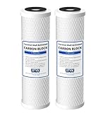 IPW Industries Inc. Compatible for Crystal Quest CQE-RC-04000 5-Micron Carbon Block Filters - Pack of 2