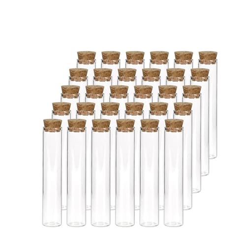 試験管・試薬瓶、 ガラス試験管 5本パック コルク栓付き 12-40mm x 100mm(35x100mm)