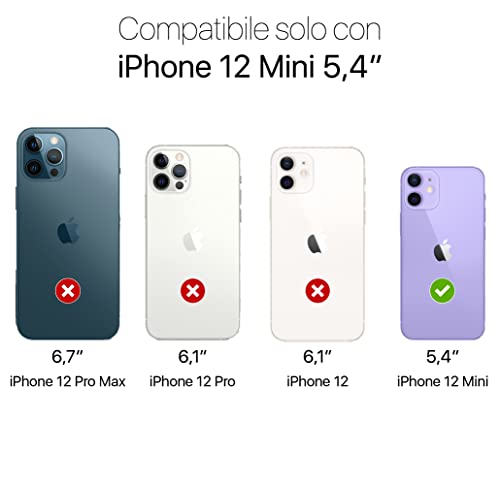 Shopcover Cover in Silicone per Iphone 12 Mini + 1...