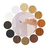 Screw Cover Stickers,12 Colors Waterproof Textured Peel and Stick Screw Covers, 21mm Dia PVC Self Adhesive, Cover Caps for Wall Cabinets Desk Wood Furniture Hole Repair