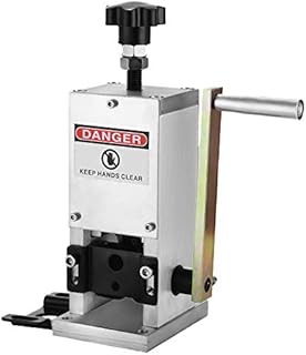Happybuy Manual Wire Stripping Machine 0.06-0.98 inches, Wire Stripper Machine with Hand Crank Portable, Wire Stripping Tool Aluminum Construction,for Scrap Copper Recycling