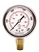DuraChoice 2" Oil Filled Pressure Gauge - Stainless Steel Case, Brass, 1/4" NPT, Lower Mount Connection, 0-5000PSI