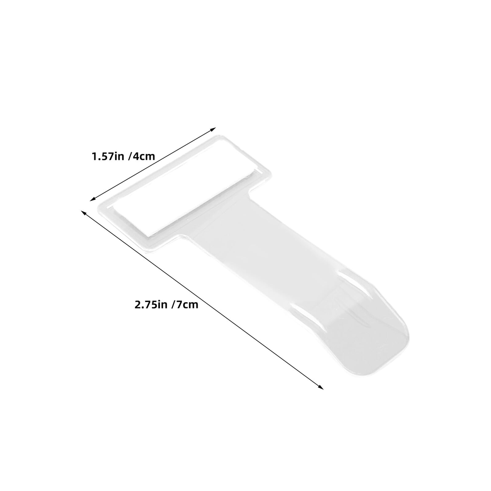 ELAYARD Porta Biglietti di Parcheggio per Parabrezza Auto 80 Pezzi Porta Etichette in Plastica Clip Facile da Fissare Contrassegno Temporaneo Trasparente per Auto e Suv