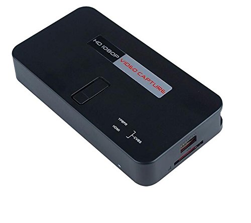 PC 1080 P HD dispositivo de grabación de vídeo - HDMI, YPBPR, tarjeta SD, grabación con un botón, USB