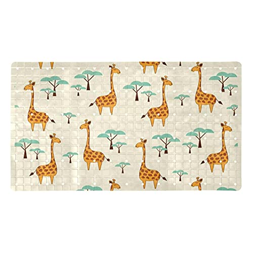 Tapis de bain antidérapant à ventouses et drainage pour enfant