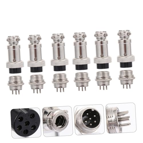 Set de 12 conectores de aviación macho y hembra miniatura 6