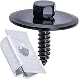 Rexka 15 Sets M4.8 Radiator Support Splash Shield Undercar Tapping Screw Bolt & Nut Kit for Mercedes Benz 2019900536 0019949845 E300 E320 E430 E55 E420 W124 S124 W201 W202 W210