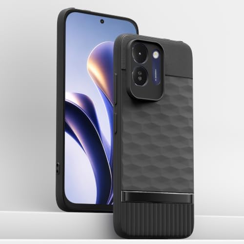 Image of Outlouders Back Cover for Poco M8x 5G | Full Camera Protection | TPU Soft Flexible Shockproof Bumper Case (Black)