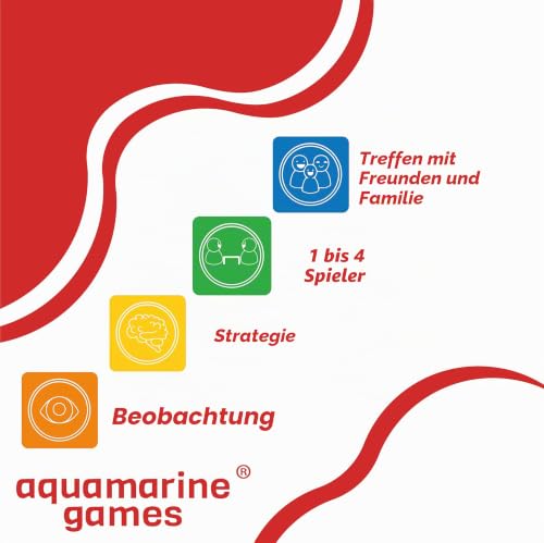 Aquamarine Games Chinesische Damen und Solitär FSC100% NC-COC-059290 (CP056)