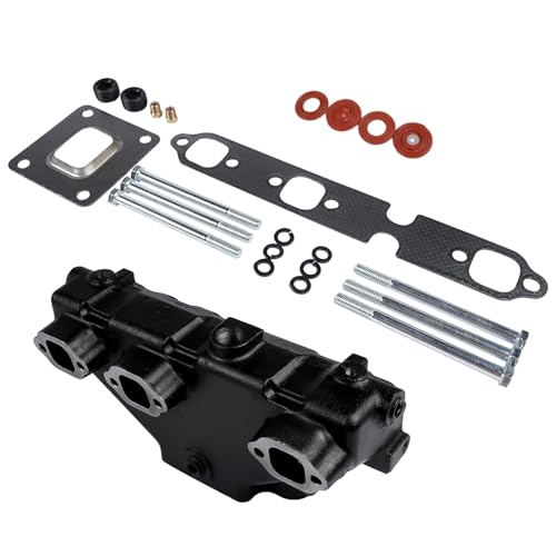 Image of Exhaust Manifold w /Gaskets Bolts Replacement for 2002 Mercruiser 4.3L V6 Dry Joint 864612T01