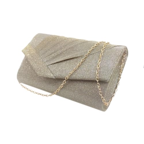 XIEJIAJD Fashion Clutch Purses for Women Fancy Evening Bag Party Envelope Handbags (Champagne)
