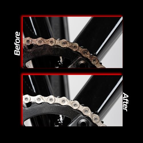 Image of Vista Auto Care Chain Care Combo | Chain Kleen + Chain Lube + Brush | Premium Bike Chain Cleaner & Lubricant Kit | Removes Tough Grease | Prevents Rust | Enhances Chain Life (Chain Care Combo Macro)