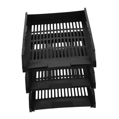 DOITOOL 1Set Stackable Paper Tray Organizer for Office Desk File Storage Rack Document Holder Efficient File Sorter for Home and Office Organization