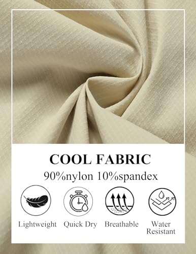 COOFANDY Men's Golf Shorts 8 Inch Lightweight Quick Dry Casual Dress Shorts Hiking Travel Shorts with Pockets4