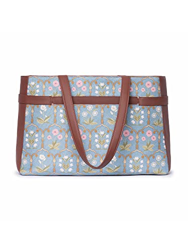Image of ZOUK Urban Escape Bag | Stylish Vegan with Laptop Compartment, Trolley Sleeve & Anti-Theft Pocket |
