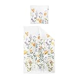 Irisette Seersucker Bettwäsche Easy 8547 gelb