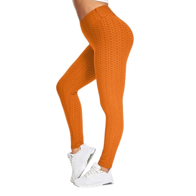 uniqueu - made for you Honeycomb Queenbee Ultimate Comfort Mid-Waist Stretch Pants for Women | Soft Tummy Control Activewear | Breathable Slim Fit Tights for Gym & Travel-picture-10