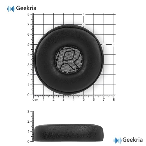 Almohadillas de repuesto Geekria para auriculares Plantronics BackBeat FIT 500 / FIT 505, cojines para orejas, piezas de reparación (negro) miniatura 6
