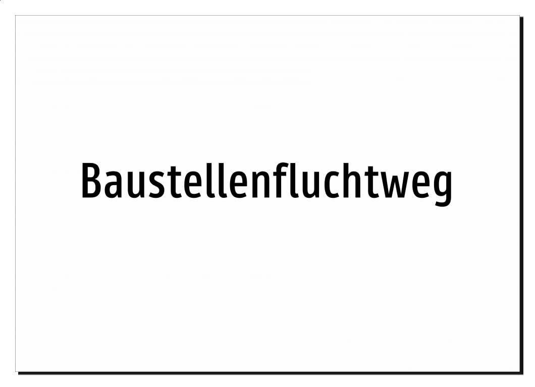 43623-DE-T-13 | Baustellenfluchtweg