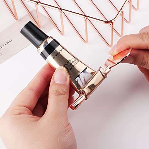 Image of 4PCS Toothpaste Squeezer,Tube Squeezer, Metal Tube Presser Tube Roller Tube Wringer Keys Dispenser Roller for Toothpaste Cosmetic Oil Cream Paint Squeezer(4 Color)