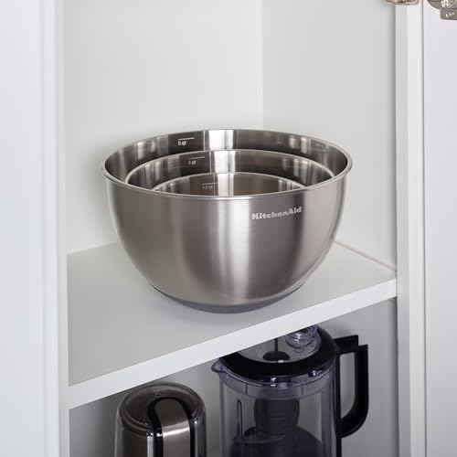 Image of KitchenAid Stainless Steel Mixing Bowls, Set Of 3