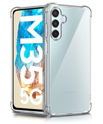 Image of WOW IMAGINE Clear Back Cover Case for Samsung Galaxy M35 5G | Shockproof Soft TPU Case | Cushioned Edges for Ultimate Protection Back Cover Case - Transparent