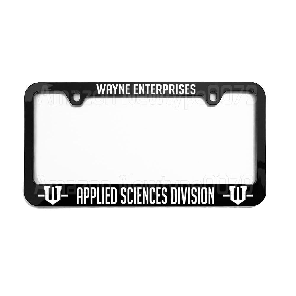 License Plate Frame, Wayne Enterprises Applied Sciences Division, Tag Cover, Car Frame, Auto Accessories, Cool Decoration, for USA & Canada License Plate Frame