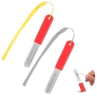 simarro 2 Stück Fischhakenschärfer, Doppelseitiger Schleifstein Angelhaken Schleifschleifstein mit Lanyard, Tragbares Hook Sharpener Schleifstein HakenschäRfer Schleifwerkzeug für Outdoor Angeln
