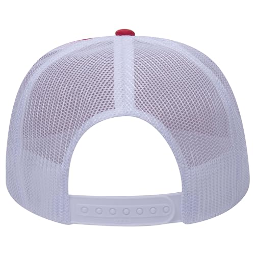 Image of OTTO Polyester Foam Front 5 Panel High Crown Mesh Back Trucker Hats in 97, Bulk, Wholesale