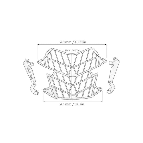 Protection phare pour Tenere 700 contre les projections de pierres