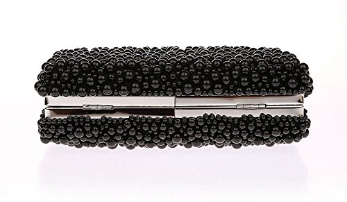 Image of ZAKIA Women's Faux Pearl Beaded Evening Dress Bag Bridal Wedding Tote Party Wallet Clutch
