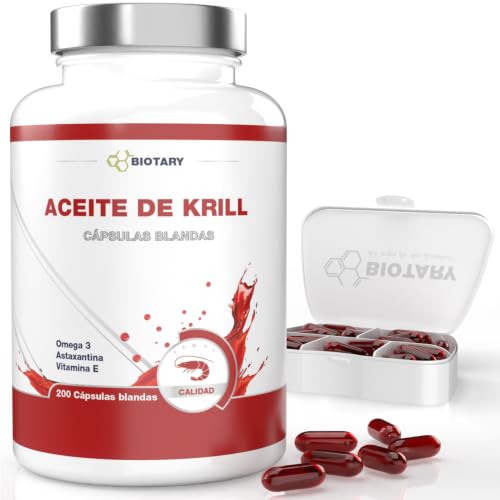 Aceite de krill 200 cápsulas blandas 1040 mg/día 400 mg fosfolípidos