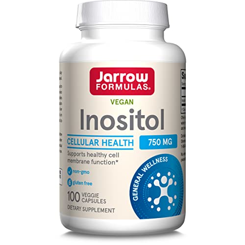 Jarrow Formulasยฎ Inositol 750 mg, Dietary Supplement, Liver Support for Cellular Health and General Wellness, 100 Veggie Capsules, Up to a 100 Day Supply : Everything Else