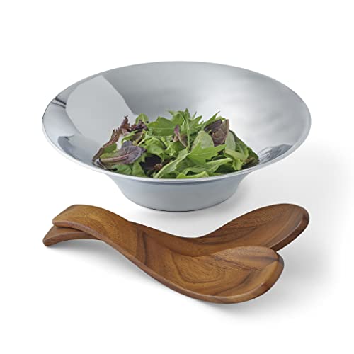 Nambe-Chillable-Salad-Bowl-with-Servers-Large-Chilled-Serving-Bowl-with-Utensils-for-Parties-Refrigerate-to-Keep-Veggie-Fruit-Potato-Pasta-Cold-Designed-by-Scott-Henderson