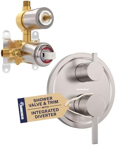 HammerHead Showers Solid Metal Two Handle Shower Valve and Trim K...