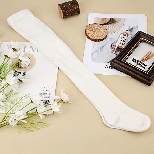 Little Girl Stockings Tights, Girls Tights Cable Knit Leggings Stockings Cotton Footed Seamless Toddler Pantyhose for Girls Baby Dresses Fall&Autumn Winter (2pack, 0-10 Years)3