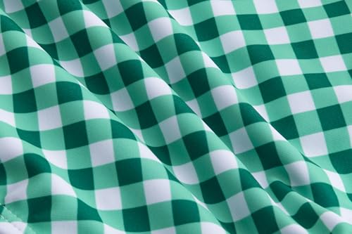 Image of LIZENS Girls Plaid Swimwear Two Piece Trim Swimsuit 2-12 Toddler Beach Bathing Suit for Kids