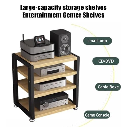 Support Audio de Bureau contre l'encombrement - Meuble Stéréo Compact 4 Étages
