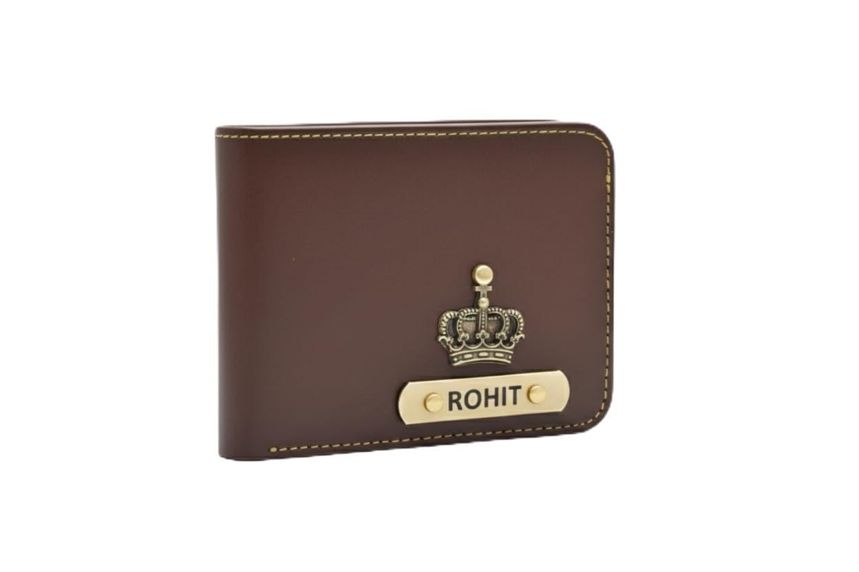 Men's Brown Leather Wallet - Customised, Compact, Bi-Fold Wallet for Men - 7 Compartments, 3 ATM Card Slots, Gift Box Included-image-33