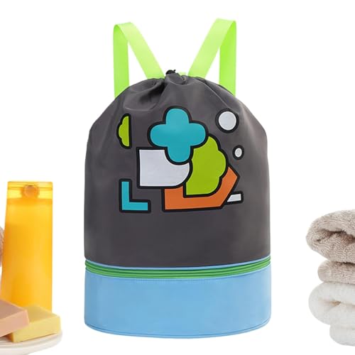 Kids Swim Bag, Cartoon Waterproof Swim Bag, Oxford Cloth Swims Backpacks, Large Capacity Pool Bag,...
