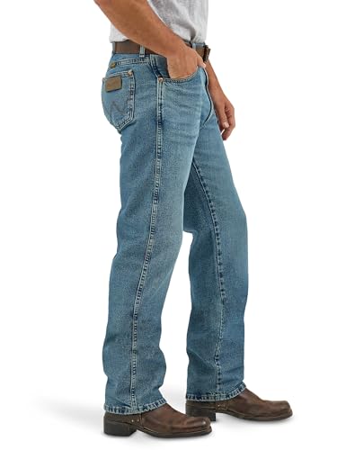 Wrangler Men's Cowboy Cut Original Fit Vintage Wash Jean, Faded Tint, 38 x 32 - image 2