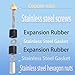 VAVAQQSE Pipe Water Stopper Kit - Hot-Melt Water Stop Needles for Fast Water Line Pipe Repairs - Stainless Steel Home Improvement/Renovation Plumbing Tool for Professional Plumber