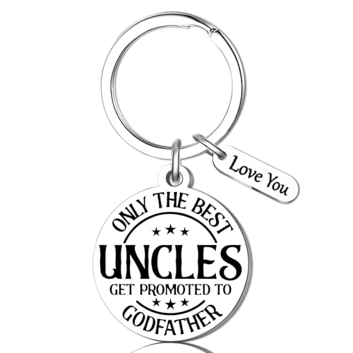 Godfather Proposal Gifts Godfather Gift Keychain Godparents Proposal Gift From Godchild Promoted To Uncle Godfather's Proposal Gifts Uncle Baby...