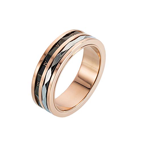 Arain Lifetime Love Rings for Women Valentine's Day Promise Engagement Wedding Titanium Stainless Steel High Polish Plain Dome Tarnish Resistant Band Size Comfort Fit Size 6-8(7)