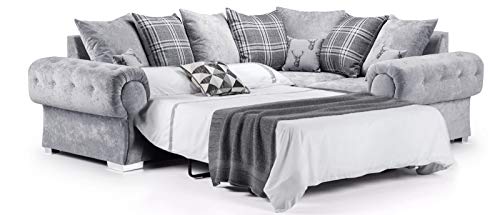 Honeypot - Sofa - Verona - 2C2 Corner Sofabed - 2C1 Corner Sofabed - 3 Seater Sofabed - Grey (Right Hand Corner Sofabed)