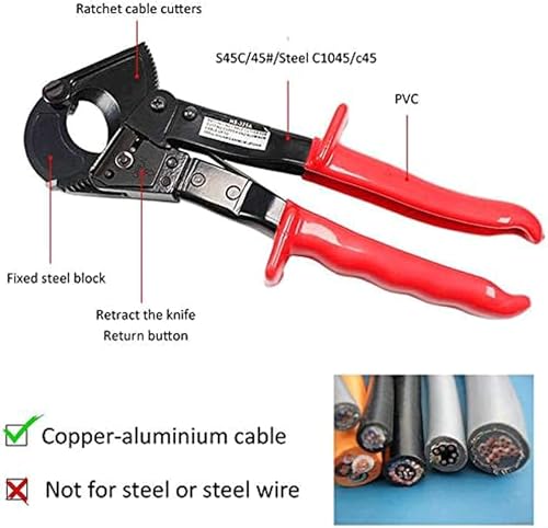 Coupe-câble à cliquet résout la coupe difficile du 240 mm² - 7