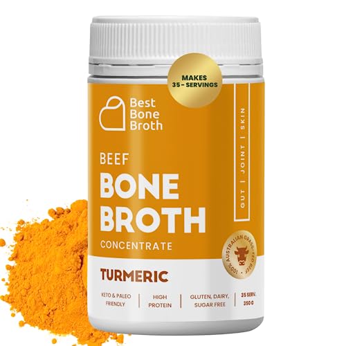 Beef Bone Broth Concentrate with Turmeric - 35 Servings